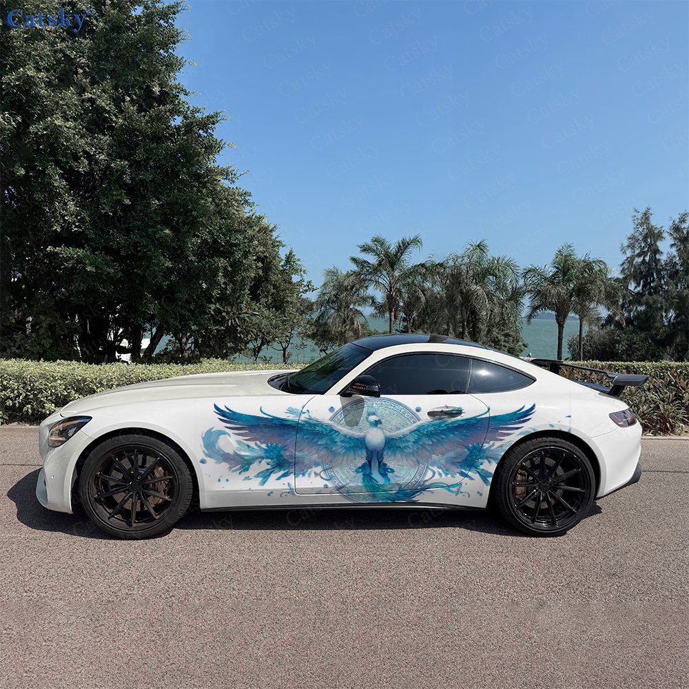 Car Accessories Phoenix - 2 stuks cyaan mist iriserende Phoenix