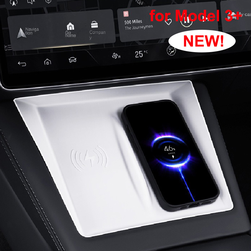 Wireless Car Charger - Tesla Model 3+ Highland 2024-26 siliconen