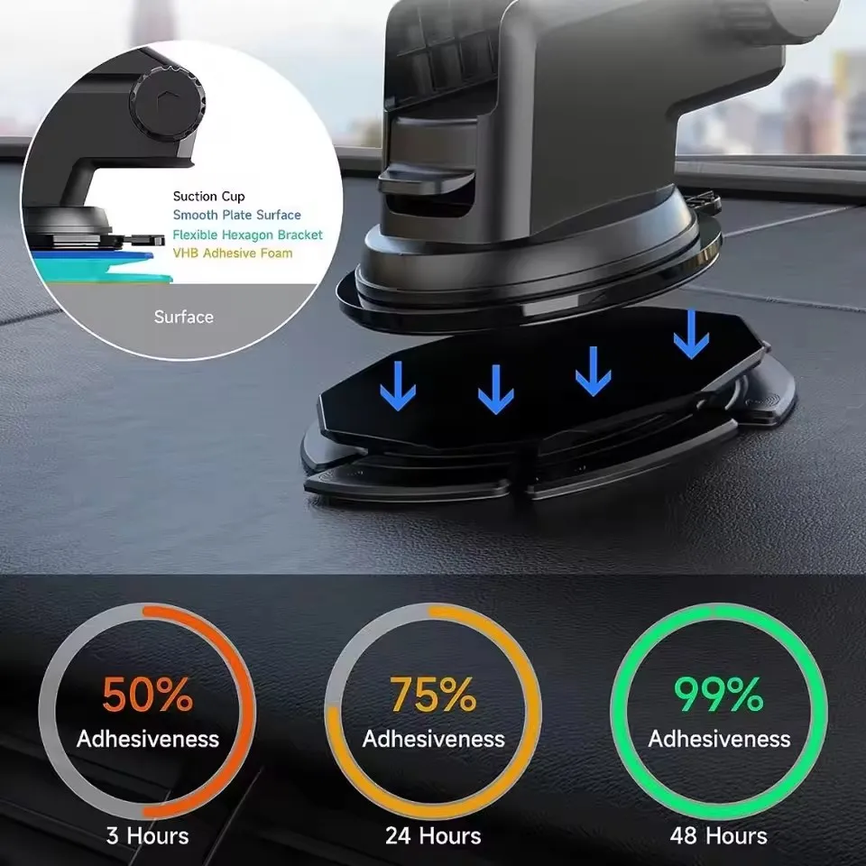 Car Accessories Phone Holder - Flexibel siliconen dashboardkussen Sterk passend voor