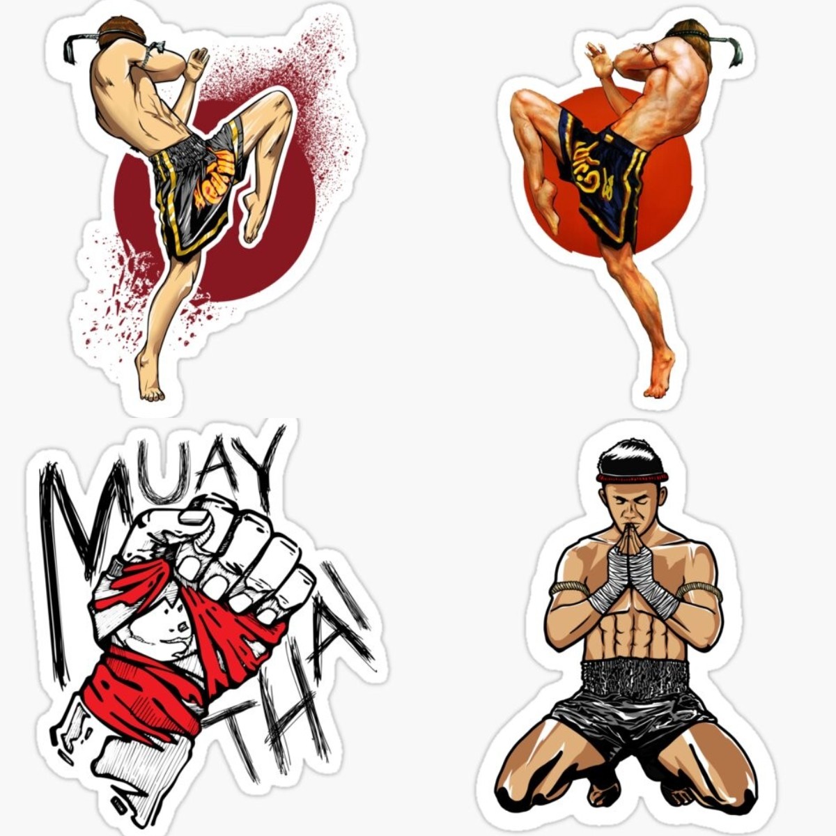 Car Accessories Thailand - Muay Thai Autostickers Zonnebrandcrème Occlusie Krasstickers