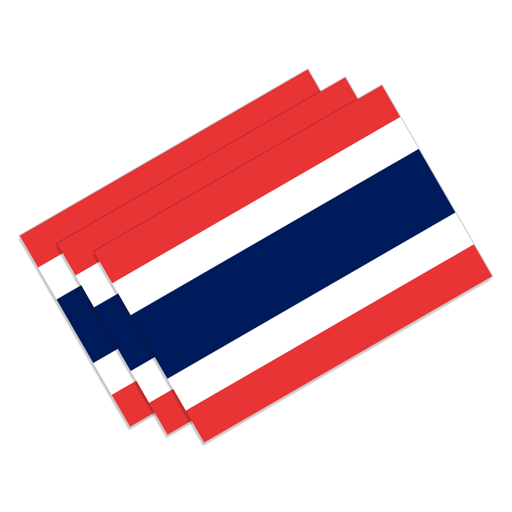 Car Accessories Thailand - 3 Stuks Thailand Vlag Auto Stickers