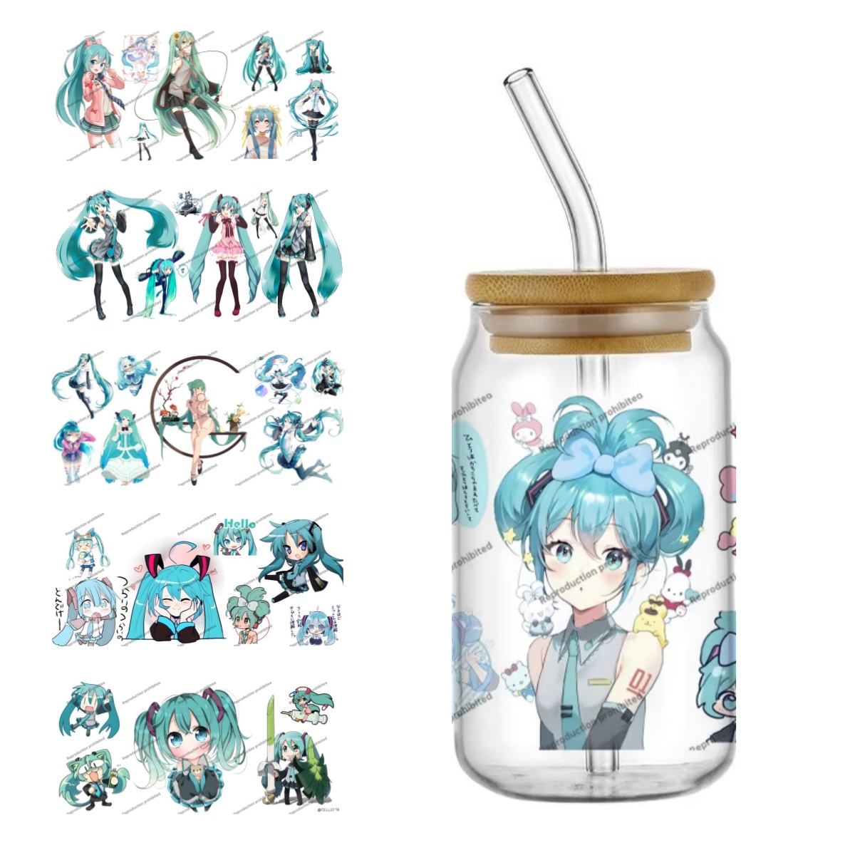 Hatsune Miku UV DTF Cup Wrap 1 - Car Accessories Quotes recensie en prijs