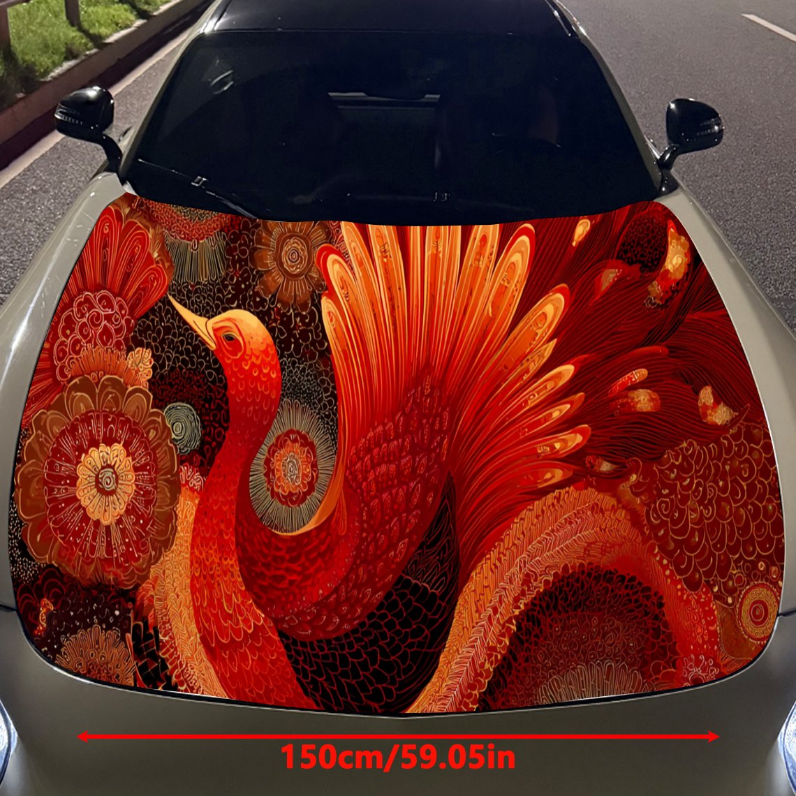 Cool Red Phoenix autokap stick - Car Accessories Phoenix recensie en prijs