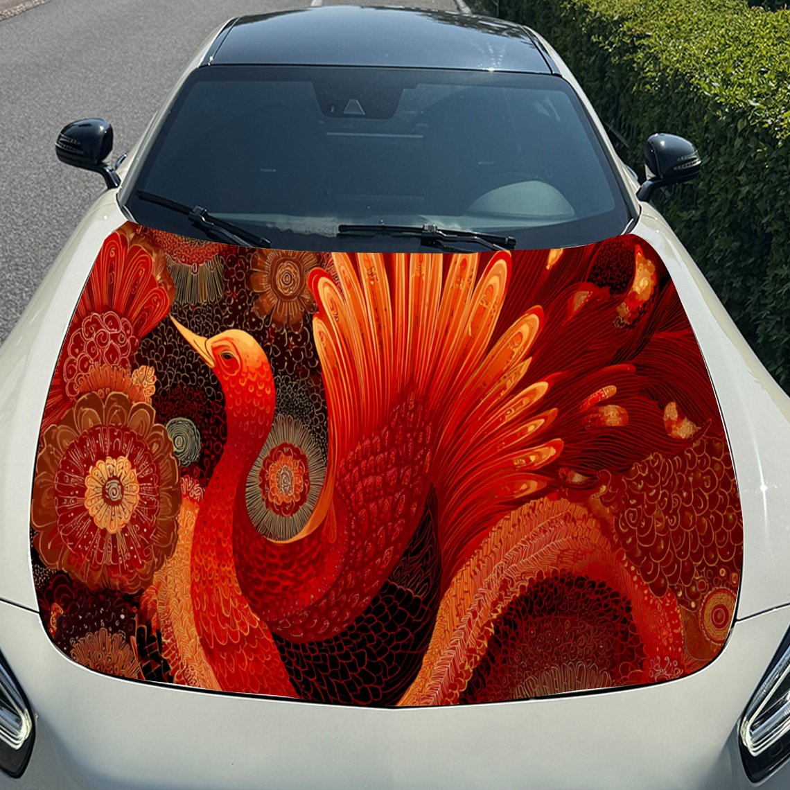Cool Red Phoenix autokap stick - Car Accessories Phoenix recensie en prijs
